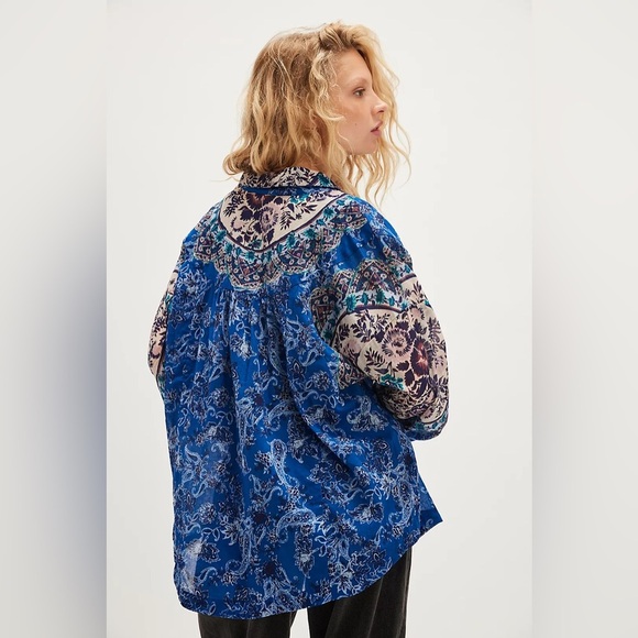 Free People Tops - Free People Rose Bud Blouse Size Large NWT